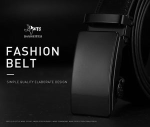 Planet Gates ZD-without buckle / 105cm 28to30 Inch Leather Belts For Men Automatic Male Belts Cummerbunds Leather Belt Men dropshipping Black Belts 105cm-125cm