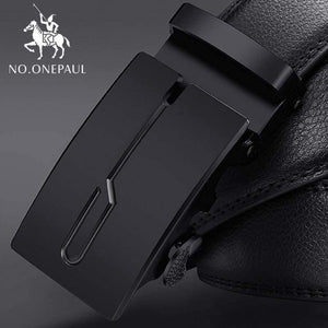 Automatic Buckle Black Belts Luxury Brand Male Genuine Leather Strap Belts For Men Top Quality Belt Cummerbunds