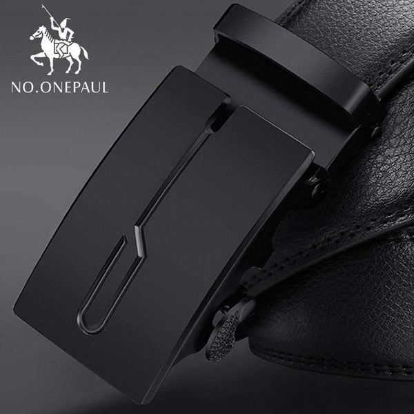 Automatic Buckle Black Belts Luxury Brand Male Genuine Leather Strap Belts For Men Top Quality Belt Cummerbunds
