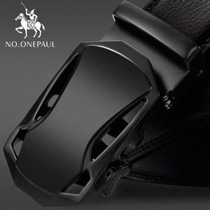 Automatic Buckle Black Belts Luxury Brand Male Genuine Leather Strap Belts For Men Top Quality Belt Cummerbunds