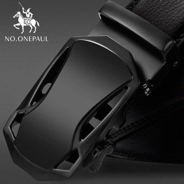 Automatic Buckle Black Belts Luxury Brand Male Genuine Leather Strap Belts For Men Top Quality Belt Cummerbunds