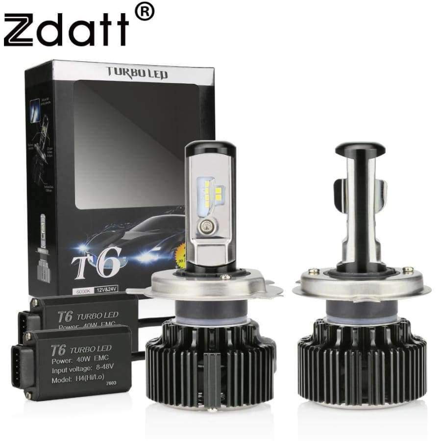 Planet Gates Zdatt H4 H7 H8 H9 H11 Led Canbus Motorcycle Headlight Bulb CSP 80W 8000Lm Led Car Light 12V 24V 6000K White Fog Lamp Automobiles