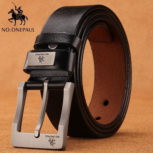 Planet Gates zdk333 Coffee 3.8CM / 100cm Genuine leather luxury strap male belts for men new fashion classic vintage pin buckle men belt High Quality