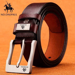 Leather Luxury Strap Male Belts For Men New Fashion Classic Vintage Pin Buckle Men Belt High Quality