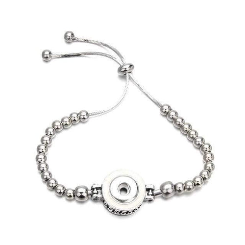 Planet Gates ZE171 Snap Bracelet Fit 12mm Snap Button Jewelry Real Stainless Steel Cuff Bracelet Unisex DIY jewelry Gifts ZE260