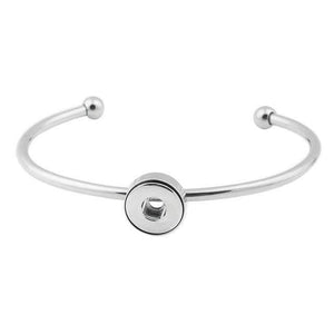 Planet Gates ZE281 Snap Bracelet Fit 12mm Snap Button Jewelry Real Stainless Steel Cuff Bracelet Unisex DIY jewelry Gifts ZE260