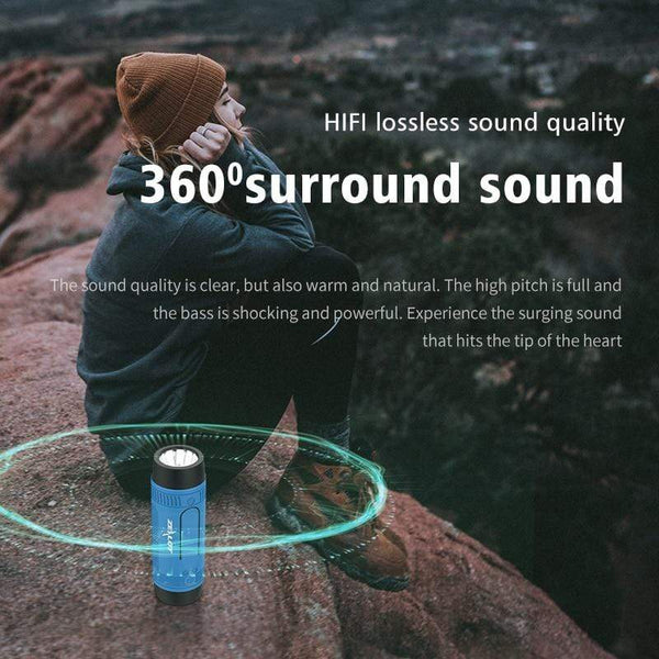 Planet Gates Zealot S1 Portable Bluetooth Speaker Wireless Bicycle Speaker+fm Radio Outdoor Waterproof Boombox Support TF Card,AUX,Flashlight