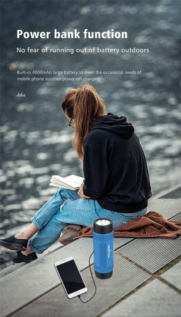 Planet Gates Zealot S1 Portable Bluetooth Speaker Wireless Bicycle Speaker+fm Radio Outdoor Waterproof Boombox Support TF Card,AUX,Flashlight