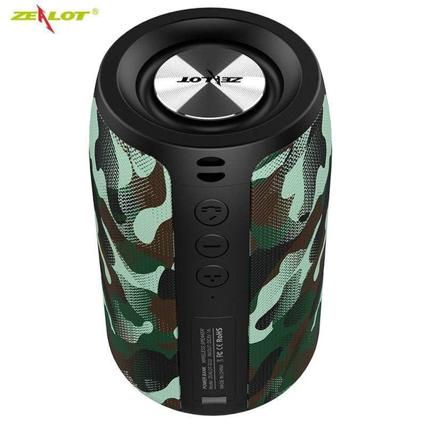 Planet Gates ZEALOT S32 Wireless Bluetooth Speaker Mini Portable HIFI Subwoofer Speaker with fm Radio Column Support TF, TWS, USB Flash Drive