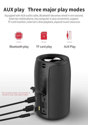 Planet Gates ZEALOT S32 Wireless Bluetooth Speaker Mini Portable HIFI Subwoofer Speaker with fm Radio Column Support TF, TWS, USB Flash Drive