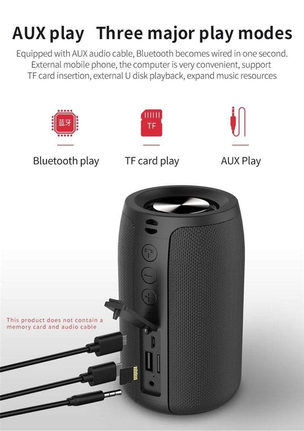 Planet Gates ZEALOT S32 Wireless Bluetooth Speaker Mini Portable HIFI Subwoofer Speaker with fm Radio Column Support TF, TWS, USB Flash Drive