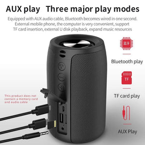 Planet Gates ZEALOT S32 Wireless Bluetooth Speaker Mini Portable HIFI Subwoofer Speaker with fm Radio Column Support TF, TWS, USB Flash Drive