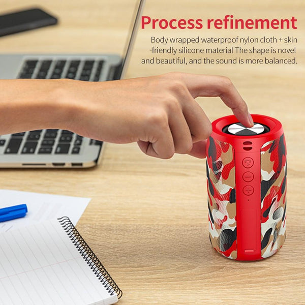 Planet Gates ZEALOT S32 Wireless Bluetooth Speaker Mini Portable HIFI Subwoofer Speaker with fm Radio Column Support TF, TWS, USB Flash Drive