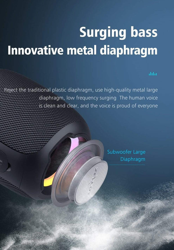 Planet Gates Zealot S53 Portable Wireless Speaker Bluetooth Column Waterproof HIFI Lossless Sound Quality Stereo Subwoofer Loudspeaker