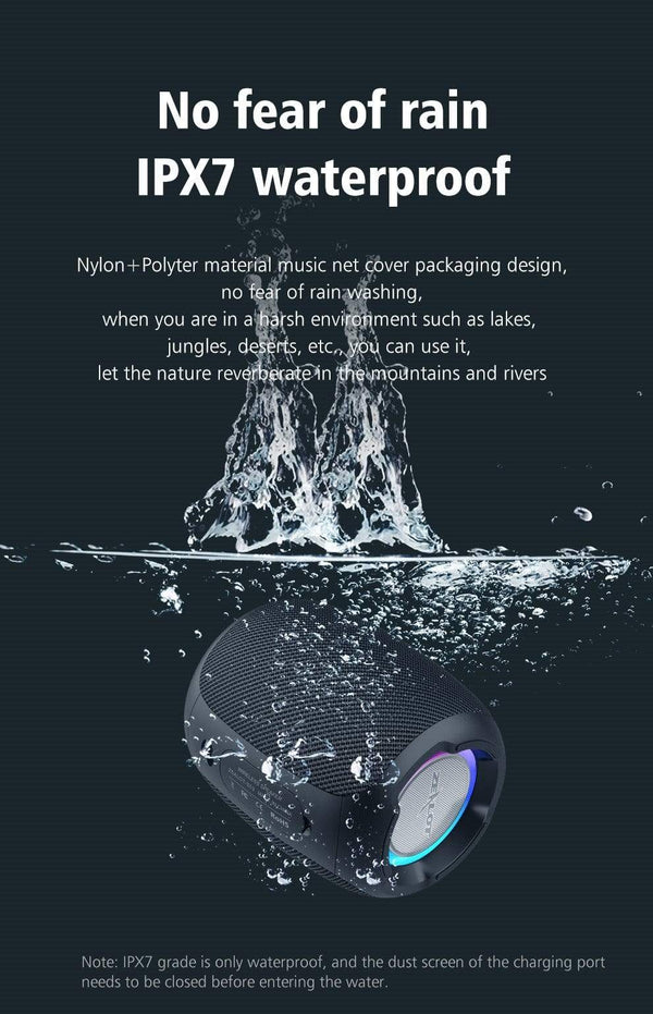 Planet Gates Zealot S53 Portable Wireless Speaker Bluetooth Column Waterproof HIFI Lossless Sound Quality Stereo Subwoofer Loudspeaker