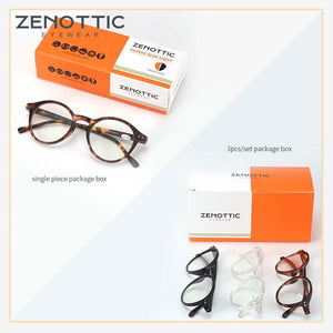 Planet Gates ZENOTTIC Round Frame Reading Glasses For Men Women Computer Optical Eyeglasses Hyperopia Anti Blue Light Reading Glasses Eyewear