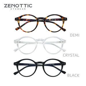 Planet Gates ZENOTTIC Round Frame Reading Glasses For Men Women Computer Optical Eyeglasses Hyperopia Anti Blue Light Reading Glasses Eyewear