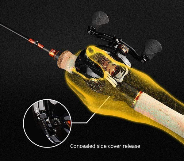 Planet Gates Zephyr Bait Finesse System BFS Baitcasting Fishing Reel  4.5KG 7 Ball Bearings 7.2:1 Gear Ratio Carbon Fishing Coil