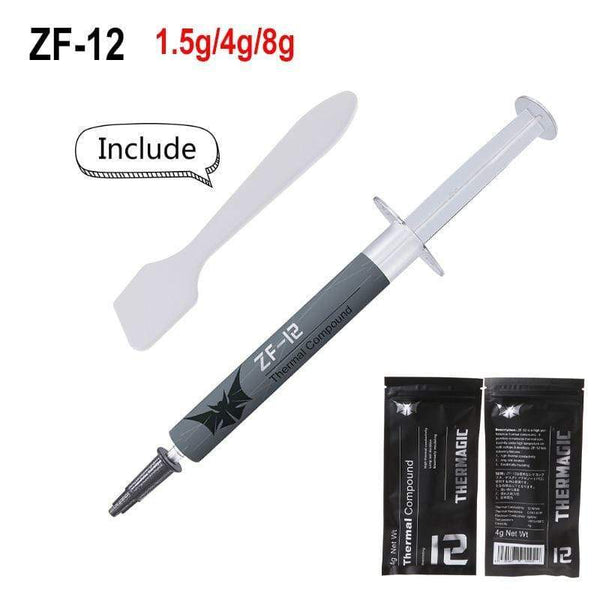 Planet Gates ZF-12 High Performance Thermal Conductive 12W/mk Grease Paste AMD Intel processor CPU GPU Cooler Cooling Fan Compound Heatsink