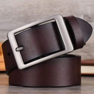 Men Belt High Quality Cow Genuine Leather Luxury Strap Male Belts For Men New Fashion Classic Vintage Pin Buckle
