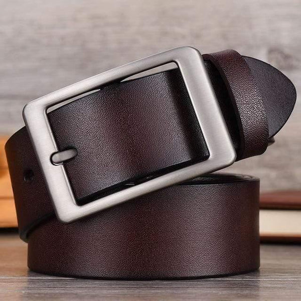Men Belt High Quality Cow Genuine Leather Luxury Strap Male Belts For Men New Fashion Classic Vintage Pin Buckle