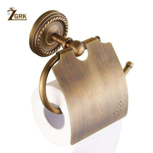 Planet Gates ZGRK Paper Holders Solid Brass Gold Paper Roll Holder Toilet Paper Holder Tissue Holder Restroom Bathroom Accessories