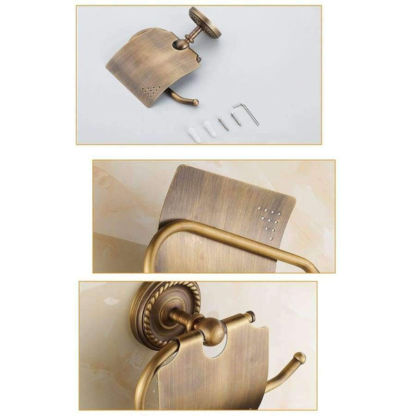 Planet Gates ZGRK Paper Holders Solid Brass Gold Paper Roll Holder Toilet Paper Holder Tissue Holder Restroom Bathroom Accessories