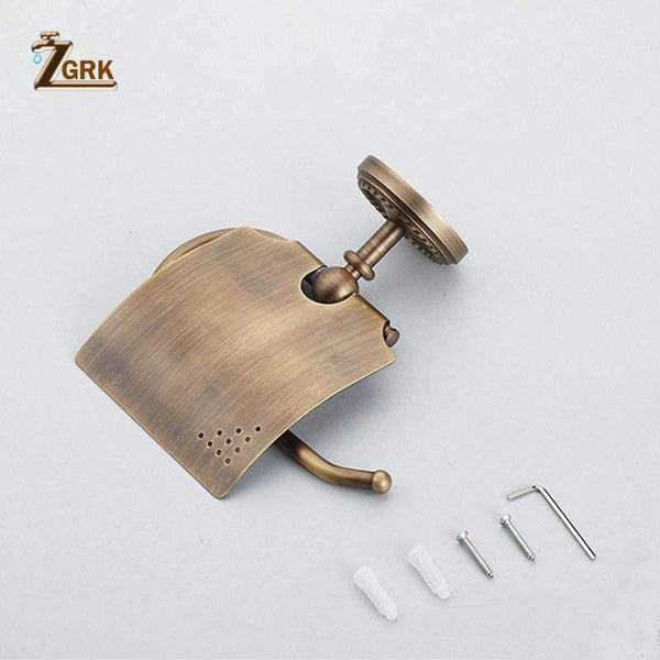 Planet Gates ZGRK Paper Holders Solid Brass Gold Paper Roll Holder Toilet Paper Holder Tissue Holder Restroom Bathroom Accessories