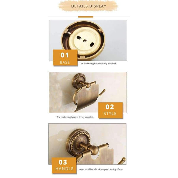 Planet Gates ZGRK Paper Holders Solid Brass Gold Paper Roll Holder Toilet Paper Holder Tissue Holder Restroom Bathroom Accessories