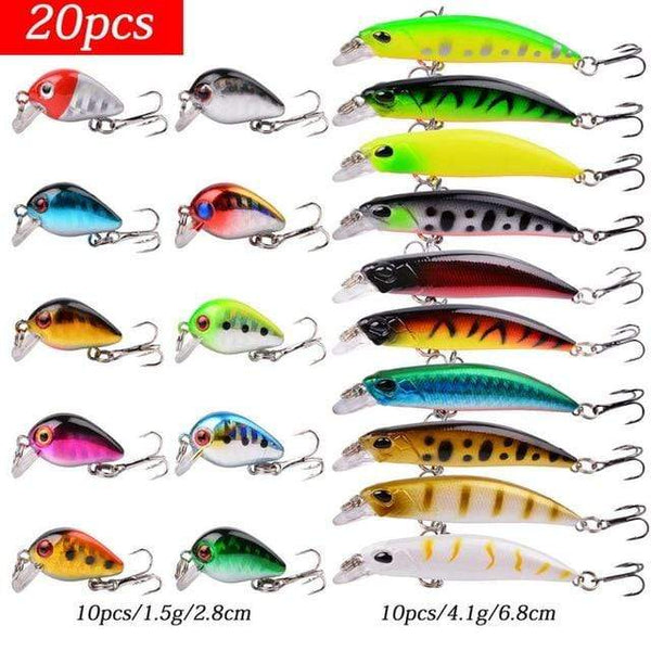Planet Gates ZH0072 Fishing Lure Set Fishing Hard Bait Mini Minnow Floating Swing Crankbait Crazy Wobblers Artificial Bionic Crank Lures