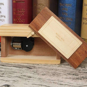 Planet Gates zheng fang xing Wooden classic clockwork cute camera modeling music box toys adult children's birthday gifts