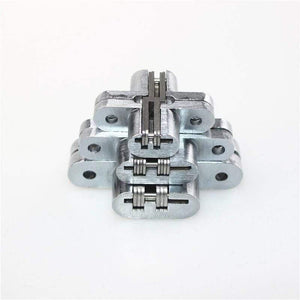 Planet Gates Zinc Alloy Hidden Hinges 19x95MM Invisible Concealed Folding Door Hinge With Screw For Furniture Hardware