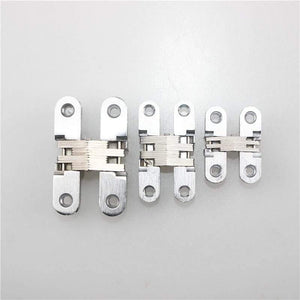 Planet Gates Zinc Alloy Hidden Hinges 19x95MM Invisible Concealed Folding Door Hinge With Screw For Furniture Hardware