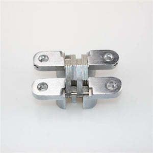 Planet Gates Zinc Alloy Hidden Hinges 19x95MM Invisible Concealed Folding Door Hinge With Screw For Furniture Hardware