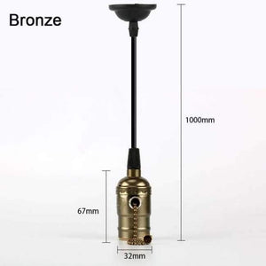 Planet Gates Zip Bronze / E27 Retro Lampa E27 Vintage Žárovka 220V Žárovka Spirálová Víla Světlo LED Edison Žárovka Lampada Ampoule Bombillas