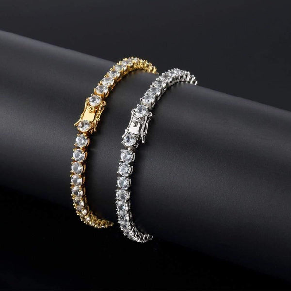 Planet Gates Zircon fashion 1 Row 5mm width Link chain CZ Bracelets Hiphop jewelry gift for unisex
