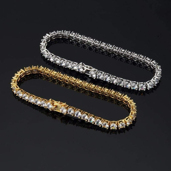 Planet Gates Zircon fashion 1 Row 5mm width Link chain CZ Bracelets Hiphop jewelry gift for unisex