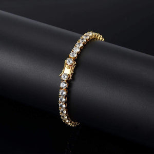 Planet Gates Zircon fashion 1 Row 5mm width Link chain CZ Bracelets Hiphop jewelry gift for unisex
