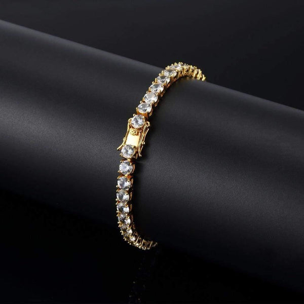 Planet Gates Zircon fashion 1 Row 5mm width Link chain CZ Bracelets Hiphop jewelry gift for unisex