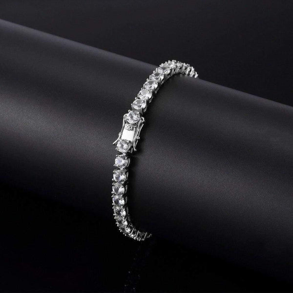 Planet Gates Zircon fashion 1 Row 5mm width Link chain CZ Bracelets Hiphop jewelry gift for unisex