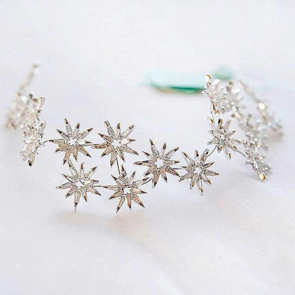 Planet Gates Zircon Tiara Star Zirconia Crown Wedding Hair Accessories Bride CZ Coroa Novia Diadem Headpiece WIGO1244