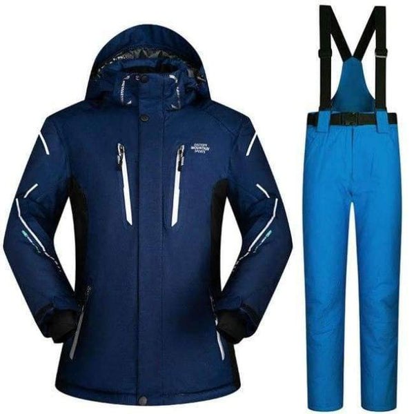 Planet Gates ZN And Blue / XL Mens Ski Jacket And Pant Outdoor Sport Wear Waterproof Super Warm Snow Snowboard Suit Thicken Cross Country Skiing Clothes Brand