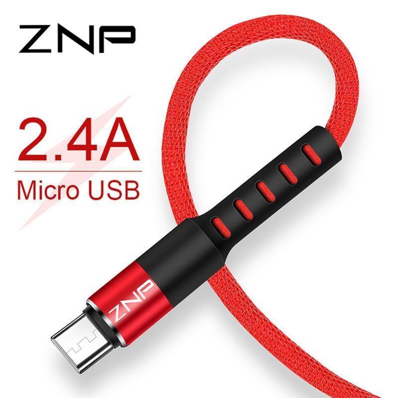 Planet Gates ZNP 1m Micro USB Cable for Xiaomi Redmi Note 5 Pro 4 LG Reversible Micro USB Charger Data Cable for Samsung S7 Mobile Phone
