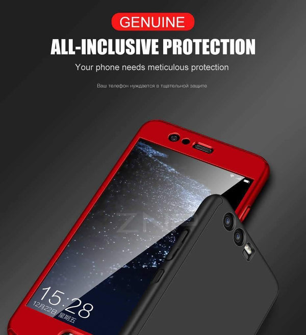 Planet Gates ZNP 360 Degree Full Cover Case For Huawei P9 P10 P20 Lite Cases With Glass For Huawei P10 P20 Plus Honor 9 9 Lite Phone Case