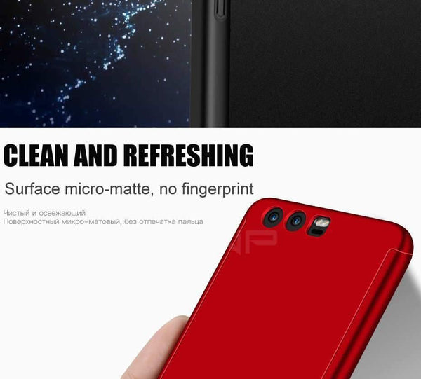 Planet Gates ZNP 360 Degree Full Cover Case For Huawei P9 P10 P20 Lite Cases With Glass For Huawei P10 P20 Plus Honor 9 9 Lite Phone Case
