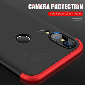 Planet Gates ZNP 360 Degree PC Matte Protective Phone Case For Huawei P20 Pro P20 Lite Full Cover Shockproof Shell For Huawei P20 Plus Cases