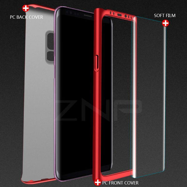 Planet Gates ZNP 360 Degree Shockproof Phone Case For Samsung Galaxy S9 S8 Plus Note 8 9 Cover Shell For Samsung S7 Edge S8 Protection Cases
