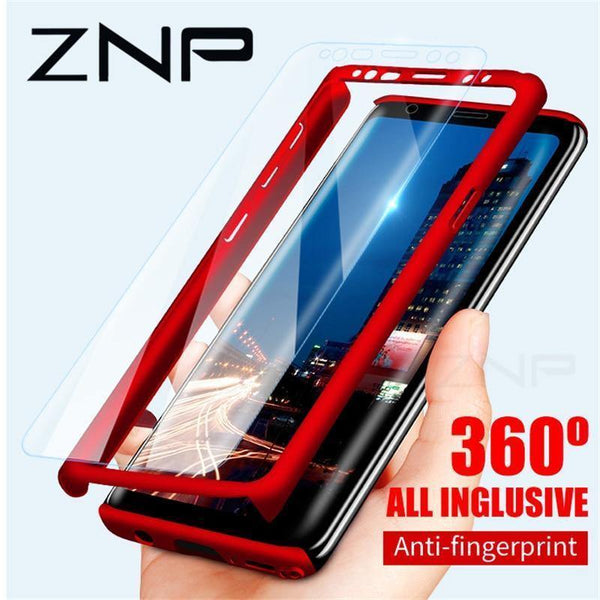 Planet Gates ZNP 360 Degree Shockproof Phone Case For Samsung Galaxy S9 S8 Plus Note 8 9 Cover Shell For Samsung S7 Edge S8 Protection Cases