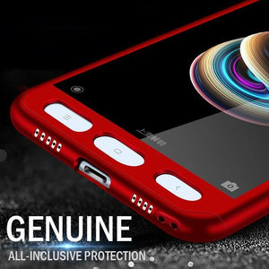 Planet Gates ZNP 360 Degree Shockproof Phone Case For Xiaomi Redmi Note 4 4X Case With Glass Cover For Redmi Note 4 Redmi Note 4X Case Glass