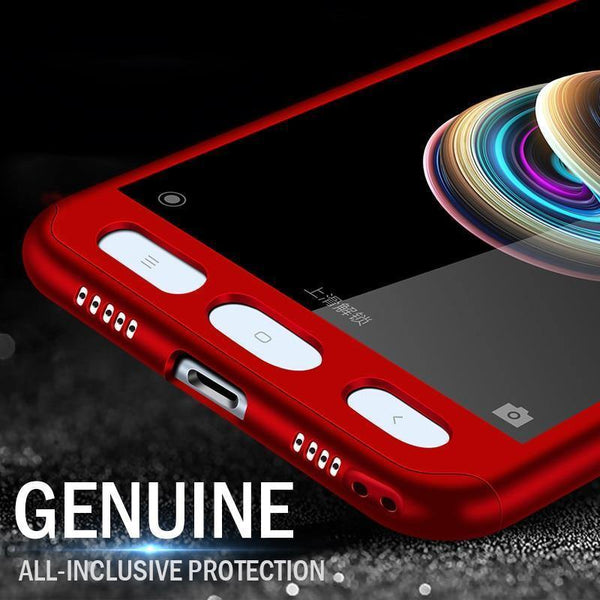 Planet Gates ZNP 360 Degree Shockproof Phone Case For Xiaomi Redmi Note 4 4X Case With Glass Cover For Redmi Note 4 Redmi Note 4X Case Glass
